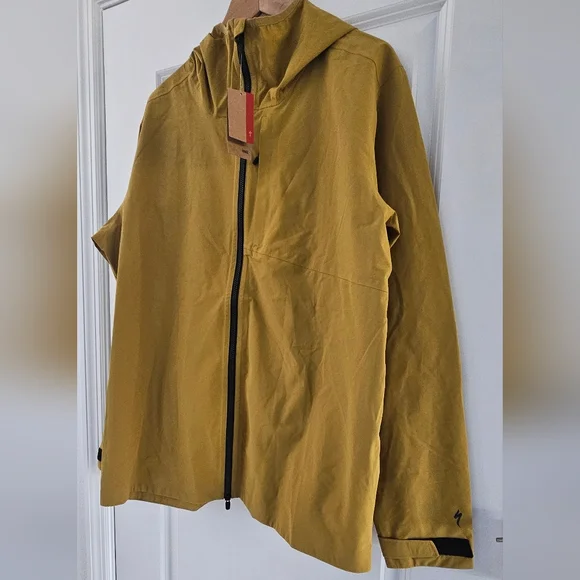 Specialized Men Trail Rain Jacket bike jacket harvest gold mustard color size XL - Picture 7 of 16